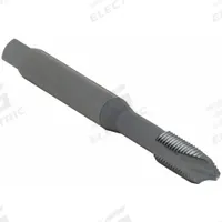 OSG Spiral Point Tap: 3/8"-24 UNF, 2B, 3 Flute, Plug Chamfer, Black Oxide Vanadium High Speed Steel (MPN 2531801)