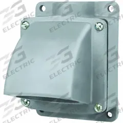 HUBBELL Back Box: 100 A, 1.25 in, Dead End Hub, 15° (MPN VJ47). Key specifications — Brand: HUBBELL; Material: Aluminum.