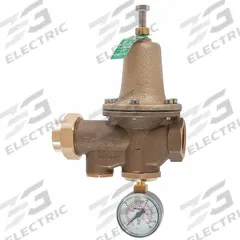 WATTS Water Pressure Reducing Valve: NPT x NPT, 1 1/2 in Pipe Size, Copper Silicon Alloy, NPT x NPT (MPN 11/2 25AUB-GG-Z3). Key specifications — Brand: WATTS; Low-Lead Compliance: Low-Lead Compliant.
