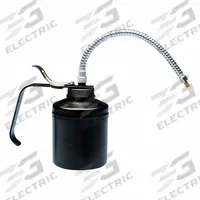 LUBRIMATIC Oiler: 1 qt Overall Capacity, Flex, 9 in Spout Lg, 9 in Can Ht (MPN 50-347). Key specifications — Thread Size: #10-32; Brand: LUBRIMATIC; Body Finish: Epoxy; Spout Type: Flexible; Body Material: Steel.