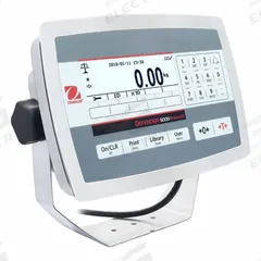 OHAUS Scale Indicator: WQ/WT, 8 11/16 in Overall Ht, 10 5/8 in Overall Lg, 3 in Overall Wd, NTEP (MPN TD52XW AM). Key specifications — attr1360126: OHAUS; attr1360104: kg; attr1360123: Yes; attr1360124: Battery/Electric; attr1360105: NTEP; attr1360119: WQ/WT.