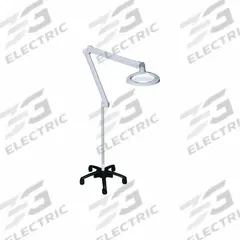 BURTON Magnifier: LED, 1360 lux/3830 lux, Floor Stand, 4000K, 90 CRI, 10 W Watt, 100 to 240V AC (MPN EMLFL). Key specifications — Operating Voltage: 100 to 240V AC; Illumination: 1360 lux; Magnification: 1.88x; Includes Ultraviolet Light: No; Manufacturer Part Number: EMLFL; Brand: BURTON; Color Temperature: 4000K.