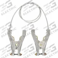 APPROVED VENDOR Bonding and Grounding Wire: (2) Hand Clamps, 5 ft, Uninsulated, Bare (MPN 9UP78). Key specifications — Conductor Material: Carbon Steel; Connector Types: (2) Hand Clamps; Clamp Opening Span: Hand Clamp 3/4 in; Brand: APPROVED VENDOR; Wire Length: 5 ft; Manufacturer Part Number: 9UP78.