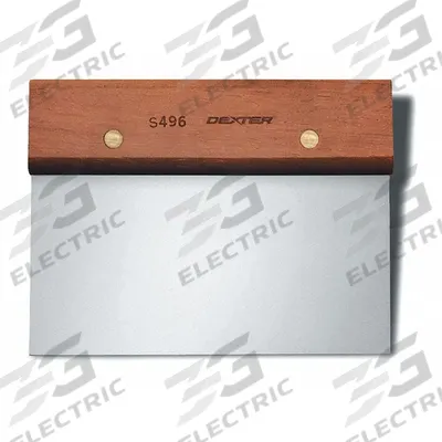DEXTER RUSSELL Food Handling Scraper: 6 1/2 in Overall Ht, Stainless Steel - Dough Scrapers