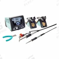 WELLER Soldering Rework Station: 2 Channel, 200 W, ESD Safe (MPN WXD2020N). Key specifications — attr178882: Desoldering Iron; attr176067: WXD2020N; attr176859: Yes; attr176070: WELLER.