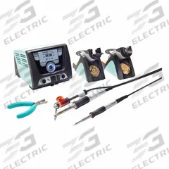 WELLER Soldering Rework Station: 2 Channel, 200 W, ESD Safe (MPN WXD2020N). Key specifications — attr178882: Desoldering Iron; attr176067: WXD2020N; attr176859: Yes; attr176070: WELLER.