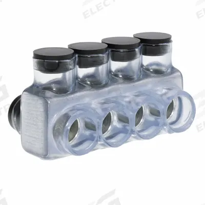 POLARIS Multitap Connector: 4 Port, Double-Sided Entry, 6 AWG – 250 kcmil Wire Size - Dry-Location Double-Sided Entry Multitap Connectors