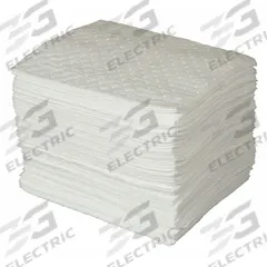 BRADY SPC ABSORBENTS Sorbent Pad: 19 oz Volume Absorbed Per Pad, Polypropylene, White, Bale, 100 PK (MPN SPC300). Key specifications — Brand: BRADY SPC ABSORBENTS; Material: Polypropylene.
