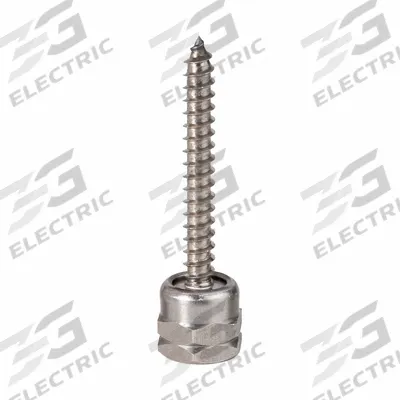 SAMMYS Rod Anchor: 1/4 in Overall Dia, 2 in Overall Lg, 1/4 in Screw Size, Steel - Rod Hangers for Wood