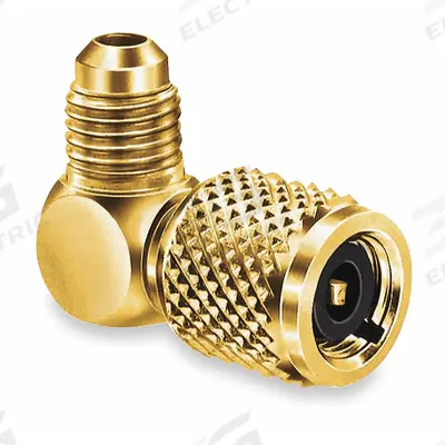 JB INDUSTRIES Quick Coupler: 3 in Lg, 90° Angle, Input 5/16 in Female SAE Right-Hand - Manifold Hose Adapters, Couplers & Unions