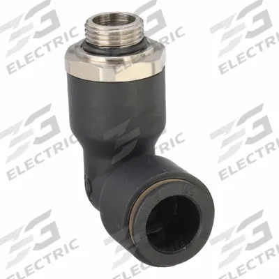 LEGRIS Push-Fit Elbow Fitting: 16 mm OD x 3/8 in Pipe Size, Push-to-Connect x MBSPP - Nylon & Nickel-Plated Brass Tube Fittings
