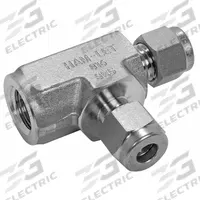 HAM-LET Compression Tee Fitting: 12 mm OD x 1/4 in Pipe x 12 mm OD Fitting Size, Stainless Steel (MPN 771LF SS 12MMX 1/4). Key specifications — Compatible Fitting Brands: Swagelok; Brand: HAM-LET.