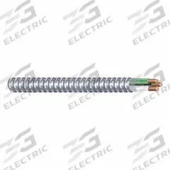SOUTHWIRE Metal Clad Cable: 8 AWG, 2 Conductors, Copper, 75 ft, Aluminum, Std, THHN (MPN 68709599-75). Key specifications — Brand: SOUTHWIRE.