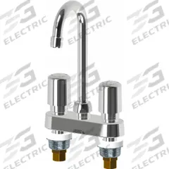 CHICAGO FAUCETS Handle-Operated Faucet: 895, Centerset, Cast Brass, Polished Chrome Finish, Aerated (MPN 895-765ABCP). Key specifications — Brand: CHICAGO FAUCETS; Series: 895; Includes: (1) 1/2 in Coupling Nuts.