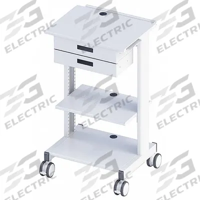 AFC INDUSTRIES Medical Workstation: 26 1/4 in Overall Wd, 20 in Overall Dp, 42 in Overall Ht - Mobile Medical Computer Carts