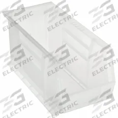 QUANTUM STORAGE SYSTEMS Hang and Stack Bin: 8 1/4 in x 18 in x 9 in, Clear, Label Holder Included (MPN QUS265CL). Key specifications — Electrostatic Discharge: Not Electrostatic Discharge Conductive; Brand: QUANTUM STORAGE SYSTEMS; % Recycled Content: 0%.