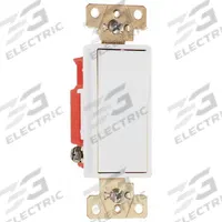 PASS & SEYMOUR Wall Switch: Rocker Switch, Single Pole, Maintained, White, 120/277V AC, 20 A (MPN 2621W). Key specifications — Brand: PASS & SEYMOUR; Illuminated: No; Voltage Rating: 120/277V AC.
