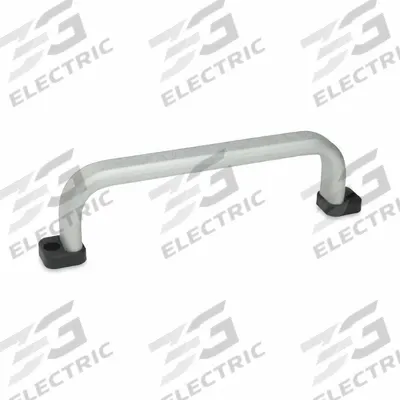 JW WINCO Pull Handle: Unthreaded Holes, Aluminum, Silver - Load-Rated Standard "U" Pull Handles