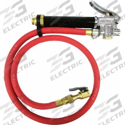 HALTEC Tire Inflator Gauge: Single-Tire Inflator Gauges, In-Line, 2 psi Pressure Increments