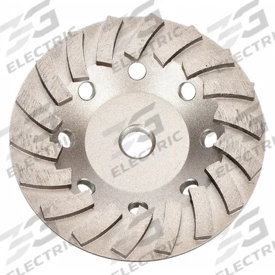 DIAMOND VANTAGE Segment Cup Grinding Wheel: Turbo, 7" Dia, 5/8"-11 Arbor, 12 Segment - Turbo Diamond Segment Cup Grinding Wheels