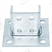 Strut Channel Fitting: 1 5/8 in x 3 1/4 in For Strut Channel Size, Electroplated, 8 Holes, Steel (MPN V70SQEG). Key specifications — For Strut Channel Size: 1-5/8 in x 3-1/4 in; Manufacturer Part Number: V70SQEG; Brand: VAST; Material: Steel; Finish: Electroplated.