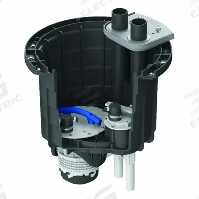 SANIFLO Pre-assembled: 1 hp, 120V AC, 56 gpm @ 10' of Head, 33 ft Max. Head - Sewage Grinder Pump Retrofit Systems