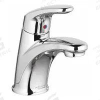 AMERICAN STANDARD Mid Arc Bathroom Faucet: Colony Pro, Metal, Chrome Finish, 1.2 gpm Flow Rate, Arc (MPN 7075102.002). Key specifications — Includes: Drain; Brand: AMERICAN STANDARD; Series: Colony Pro.