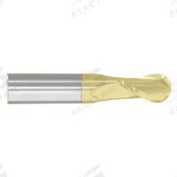 APPROVED VENDOR Ball End Mill: Carbide, TiN Coated, 2 Flute, 1/2" Mill Dia, 1" LOC, 3" OAL (MPN 221-001115)