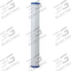 PENTAIR/PENTEK Water Filter Cartridge: 30 micron, Pleated, 10 gpm, Non-Woven Polyester (MPN 155416-75). Key specifications — Brand: PENTAIR/PENTEK; Filter Media: Non-Woven Polyester.