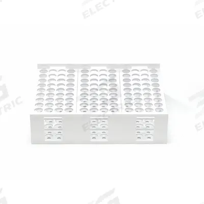 SP SCIENCEWARE Tube Rack: 13 1/4 in Overall Wd, 2 1/2 in Overall Ht, Polypropylene, White - Lab Storage Racks