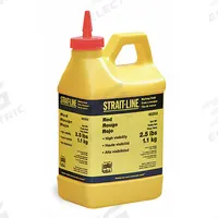IRWIN Marking Chalk: Red, Permanent, 2.5 lb Size, Flip-Top Cap/Hi-Flow Nozzle, Red (MPN 65202). Key specifications — attr1270021: IRWIN.
