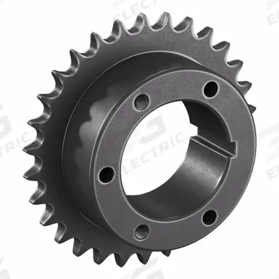 TSUBAKI Sprocket: For 50 Chain, 30 Teeth, 5.979 in Pitch Dia, 6.321 in Outside Dia - Size 50 Bushed-Bore Roller Chain Sprockets