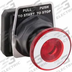 DAYTON Mushroom Head Push Button: Red, 30 mm Mounting Size, Non-Metallic, Maintained (MPN 30G367). Key specifications — Brand: DAYTON; Action: Maintained; Series: Dayton; Push Button Material Type: Non-Metallic.