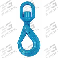 YOKE Self-Locking Hook: 8,800 lb Working Load Limit, 100 Hook Grade, Alloy Steel, 3/8" Thread Size (MPN X-027N-10). Key specifications — Color: Yellow; Brand: YOKE; Visual Indicator Markings: None.