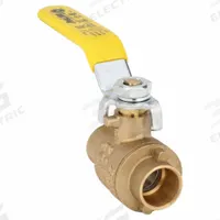 APPROVED VENDOR Manual Two-Way Ball Valve: 1/2 in, Brass, Straight, Sweat x Sweat, Two-Piece (MPN 107-843NL). Key specifications — Brand: APPROVED VENDOR; Handle: Lever.