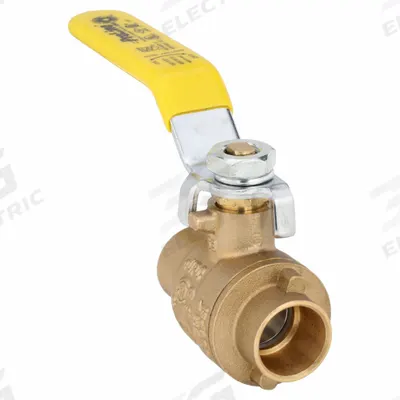 APPROVED VENDOR Manual Two-Way Ball Valve: 1/2 in, Brass, Straight, Sweat x Sweat - Brass Ball Valves