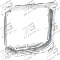 RACO Plaster Ring: Raised, 3/4 in Raised Ht, Steel, 4 in Overall Lg, 4 in Overall Wd (MPN 779). Key specifications — Brand: RACO; Material: Steel; Cover Design: Raised.