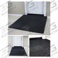 SAFERESIDENTIAL RAMPS Door Ramp: 58 in Lg, ADA Compliant, Black (MPN SRR2500). Key specifications — Brand: SAFERESIDENTIAL RAMPS.