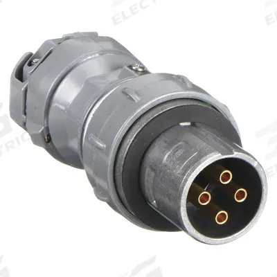HUBBELL Pin and Sleeve Plug: Gray, 250V DC/600V AC, Three Phase, 30 A, 4 Pole - Hazardous Location Plugs