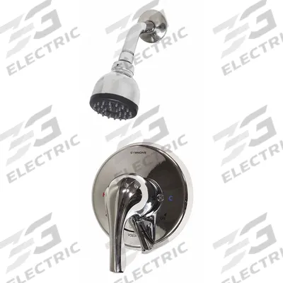 SYMMONS Shower Faucet: Origins, 2.5 gpm Fixed Showerhead Flow Rate, Plastic - Shower Faucets with Fixed Showerheads