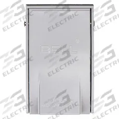 BELL Weatherproof Cover: Die-Cast Zinc, Outdoor Receptacles, 1 Gangs, 4 1/2 in Overall Ht, 3R, Gray (MPN 5027-0). Key specifications — Brand: BELL; Color: Gray; Compatible with Product Type: Outdoor Receptacles; Mounting Orientation: Vertical.