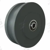HAMILTON Track Wheel: 6 in Wheel Dia., 2 in Wheel Wd, 1,500 lb Load Capacity, 1/2 in For Axle Size (MPN W-620-100-NYUB-1/2). Key specifications — attr1099880: Yes; attr1099886: Gray; attr1099891: HAMILTON.