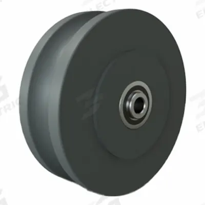 HAMILTON Track Wheel: 6 in Wheel Dia., 2 in Wheel Wd, 1,500 lb Load Capacity - U-Groove Wheels