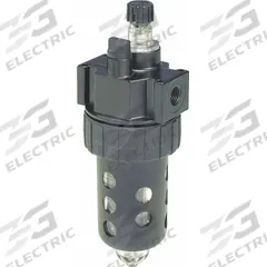 PARKER Compressed Air Lubricator: Mist, 3/4 in NPT, 90 cfm, 150 psi Max Op Pressure, Plastic Bowl (MPN 07L42BE). Key specifications — attr111774: Zinc; attr111402: 07L; attr111761: PARKER.