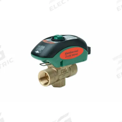 TACO Motorized Zone Valve: 10.3 Cv Flow Rate, 2-Way, 3/4 in Female NPT, Non-Spring Return - 2-Way NPT Connection Zone Valves