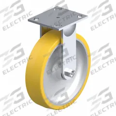 APPROVED VENDOR Plate Caster: Rigid, No Brake, Polyurethane, 8 in Wheel Dia, 2 in Wheel Wd, Slot (MPN P21R-UA080KP-14). Key specifications — Wheel Bearing Type: Ball; Brand: APPROVED VENDOR; Caster Type: Rigid.