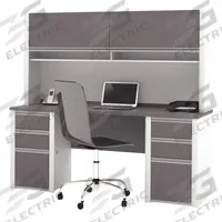 BESTAR Credenza: Sandstone/Slate, 71 1/8 in Overall Wd, 23 3/8 in Overall Dp, Sandstone/Slate (MPN 93860-59). Key specifications — Color: Slate; Desktop Color: Sandstone; Material: Particle Board; Product Material: Laminate Particle Board.