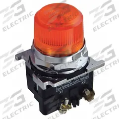 EATON Pilot Light: 30 mm Panel Mounting Size, Amber, LED, 120 V AC/DC Max Volt Rating (Supply) (MPN 10250T181LAP06). Key specifications — Series: 10250T; Brand: EATON; Includes Push-To-Test: No Push-To-Test Included.