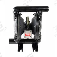 ARO Air Operated Diaphragm Pump: Aluminum Body, 3/4 in, NPT Connection, 33 gpm, 270 ft Max. Head (MPN 66607A-3EB-A). Key specifications — Brand: ARO; Seat Material: PP; Check Valve Material: Santoprene.