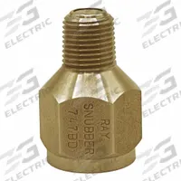 RAY Pressure Gauge Snubber: Brass, Filter, Brass NPT, 3,000 psi Max. Pressure, 0 Pistons, Oil (MPN 747BD). Key specifications — Snubber Type: Filter; Connection Type: NPT; Brand: RAY; Material: Brass; Compatible Liquids and Gases: Oil.